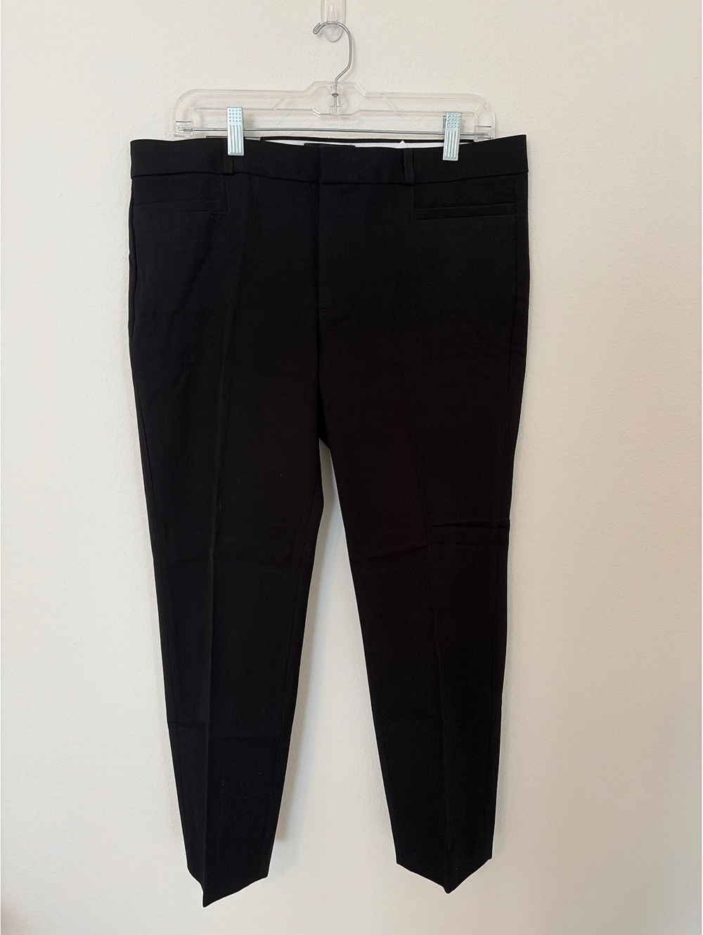 NWT Banana Republic Sloan Crop Black Pants Womens Size 12